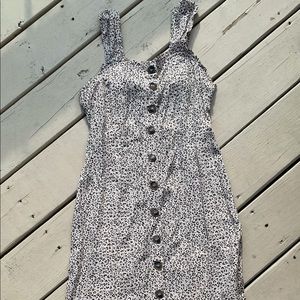 Cheetah Print Sun Dress With Slit UNWORN